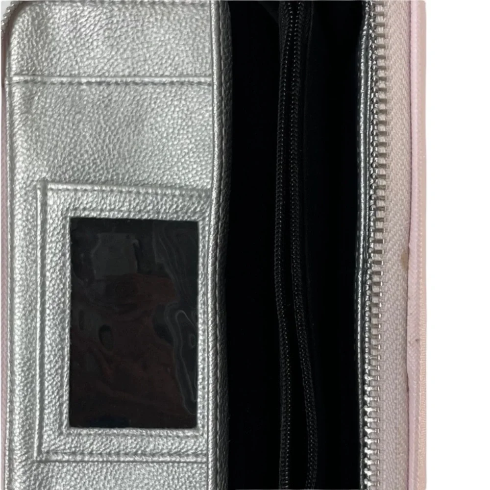 Betsy Johnson Bow Wallet Wristlet Delicate Pastel Pink Luxury Designer Purse